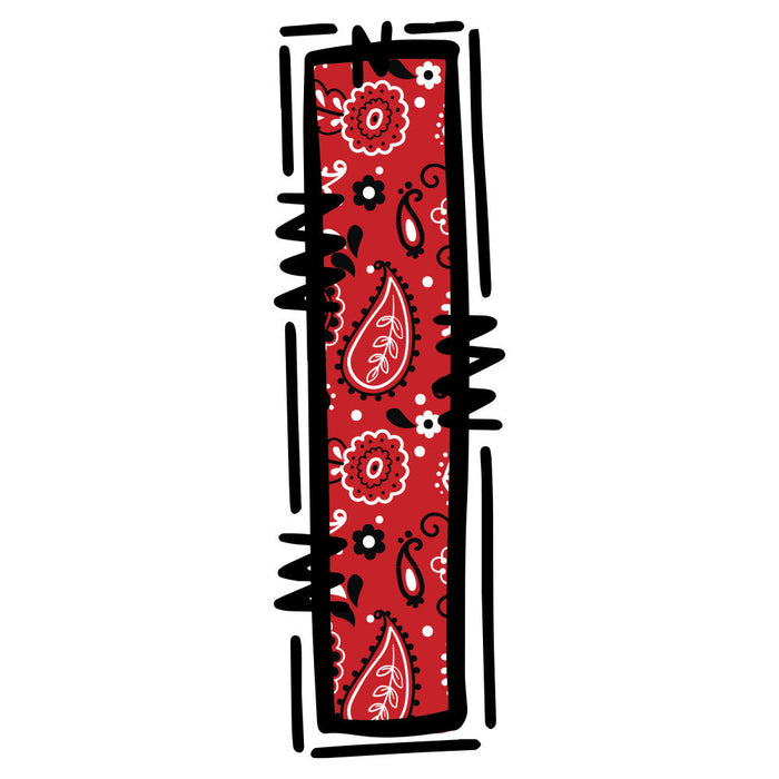 Cowboy Alphabet Fabric Panel 10