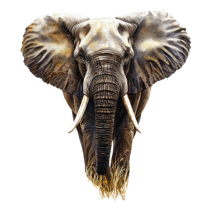 Watercolor Africa Fabric Panel 5