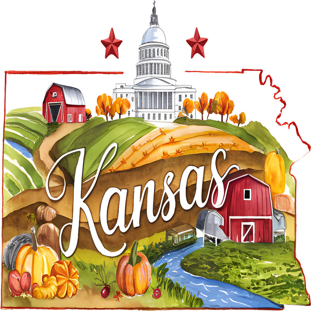 Classic US States Fabric Panel 33 — High Country Quilts