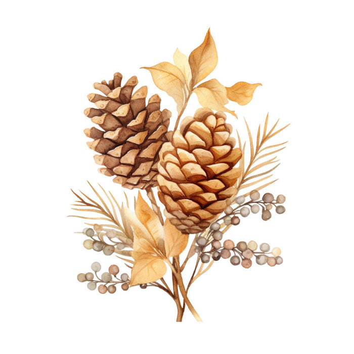 A Golden Christmas Fabric Panel 45