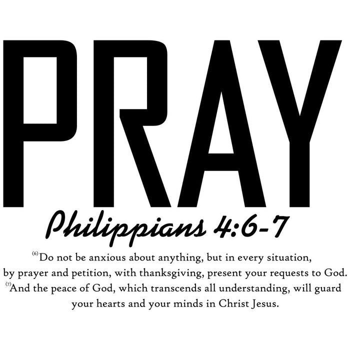 Black Letters Bible Verse Fabric Panel 4