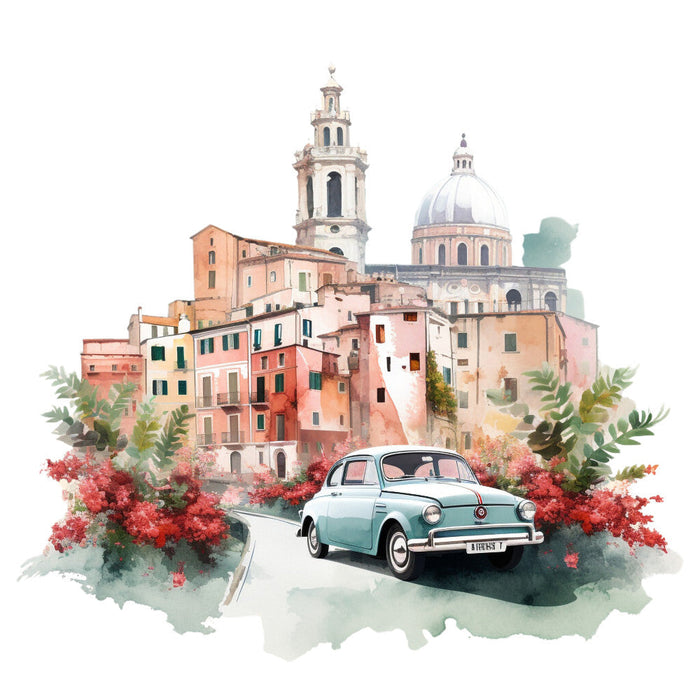 Welcome to Italy Fabric Panel 21
