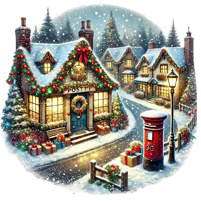Christmas Villages Fabric Panel 26