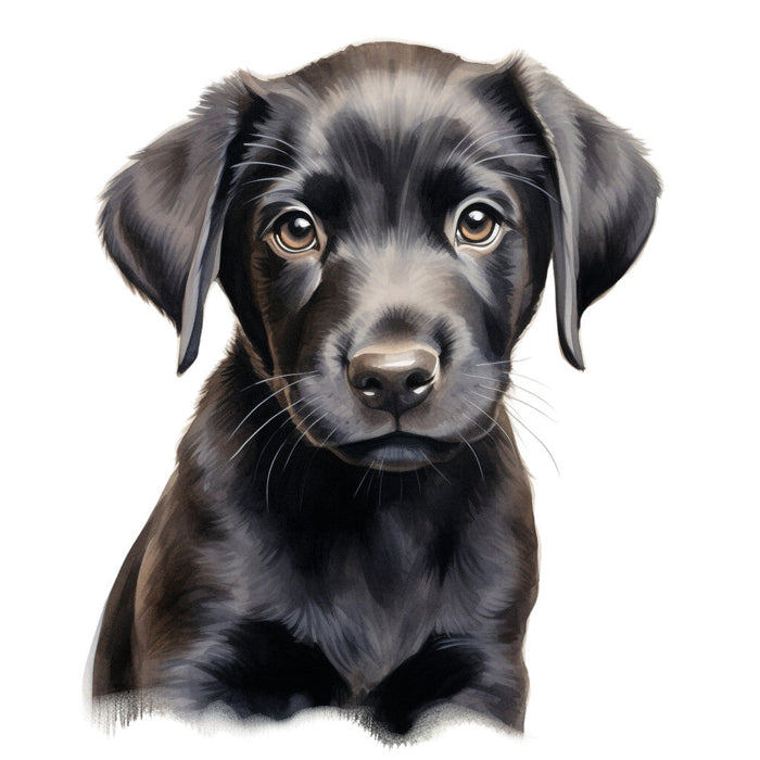 Watercolor Labrador Fabric Panel 6