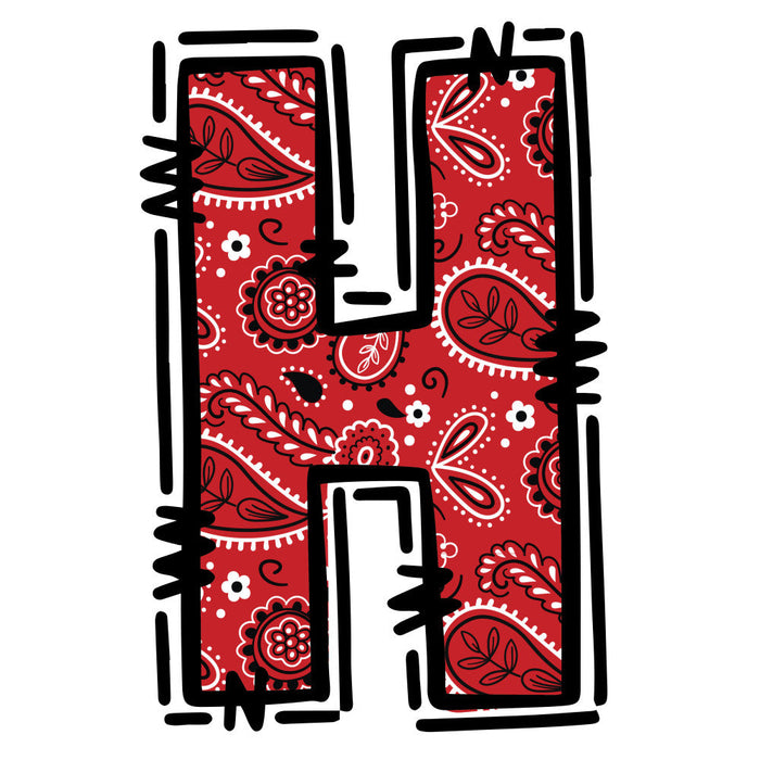 Cowboy Alphabet Fabric Panel 9
