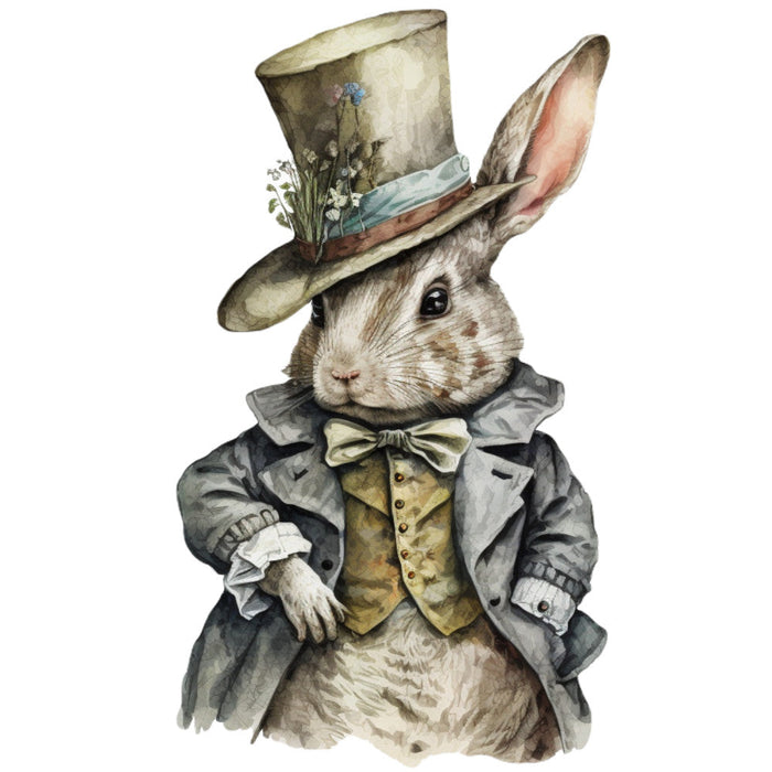 Classic Alice in Wonderland Fabric Panel 10