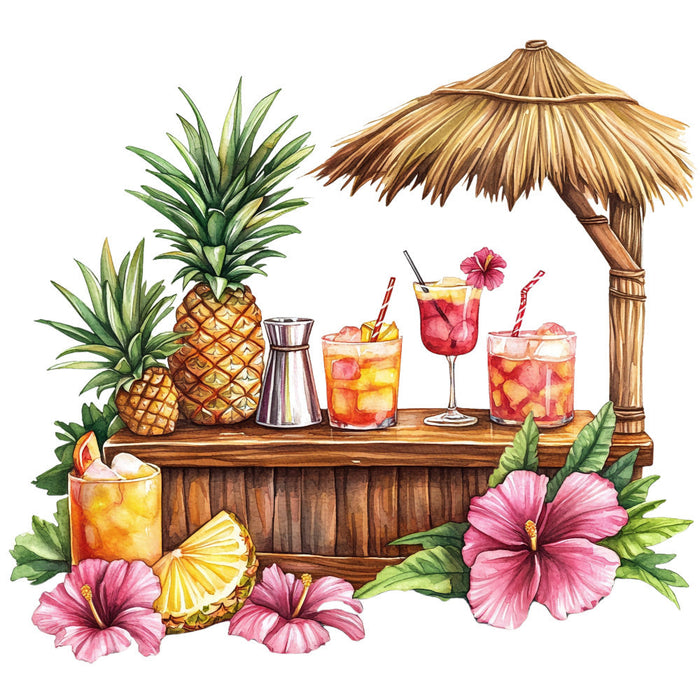 Hawaiian Paradise Fabric Panel 23