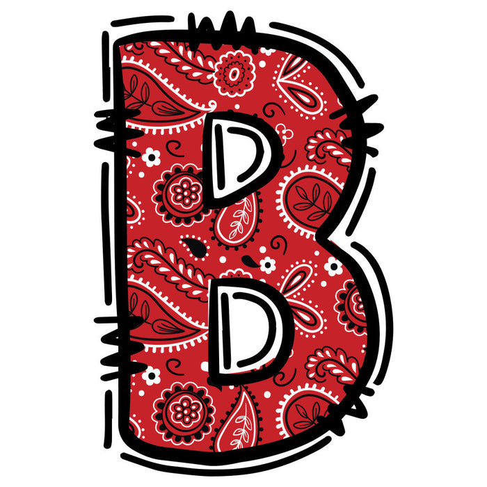 Cowboy Alphabet Fabric Panel 3