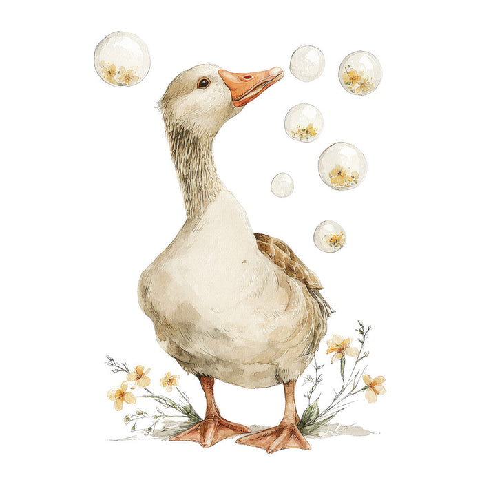Vintage Silly Goose Fabric Panel 9