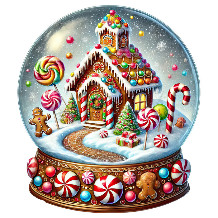 Christmas Snow Globes Fabric Panel 48