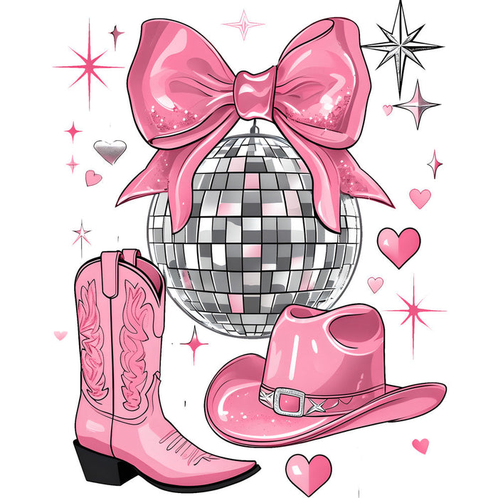 Coquette Cowgirl Fabric Panel 19