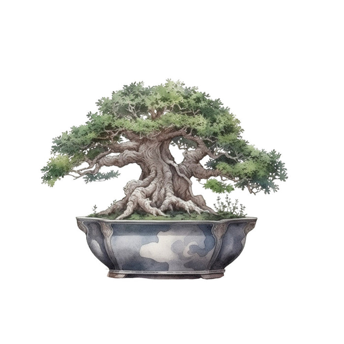 Bonsai Tree Fabric Panel 10