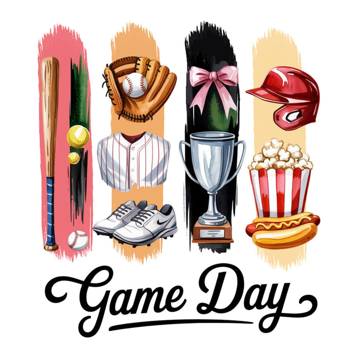 Baseball Brushstroke Fabric Panel 10