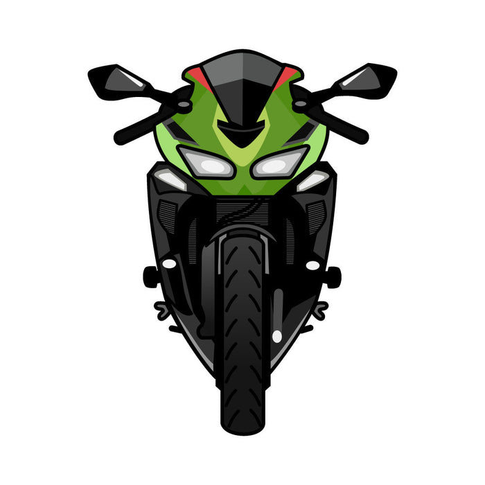 Cartoon Motorcycles Fabric Panel 6