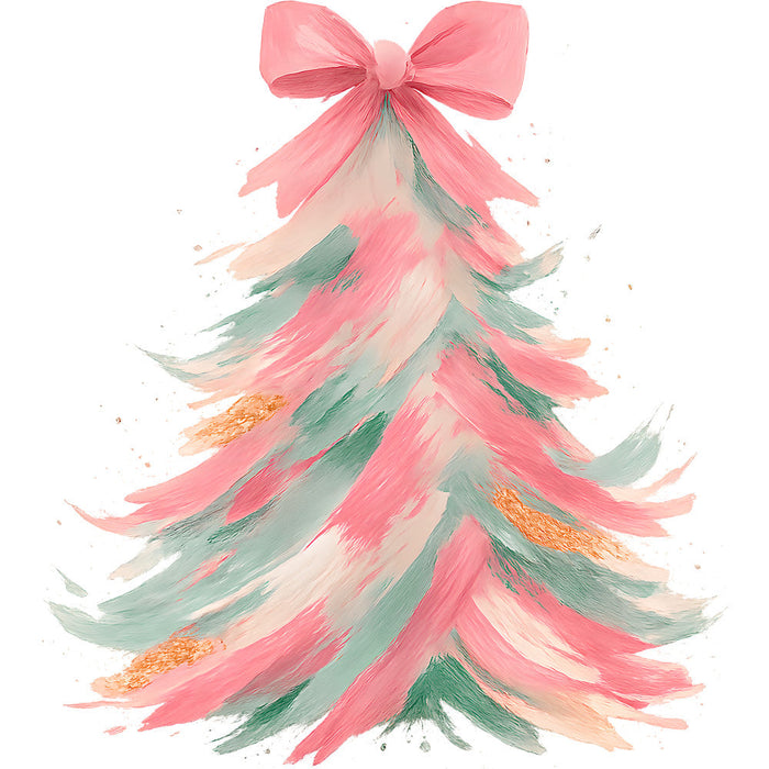 A Pink Christmas Fabric Panel 28
