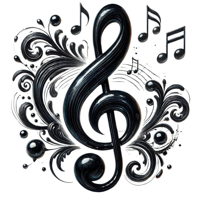 Music Notes Panel Musical Notes Fabric Panel 9 — High Country Quilts