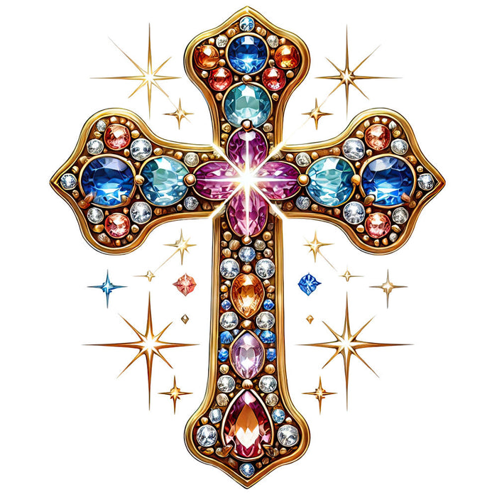 Various Crosses Fabric Panel 13