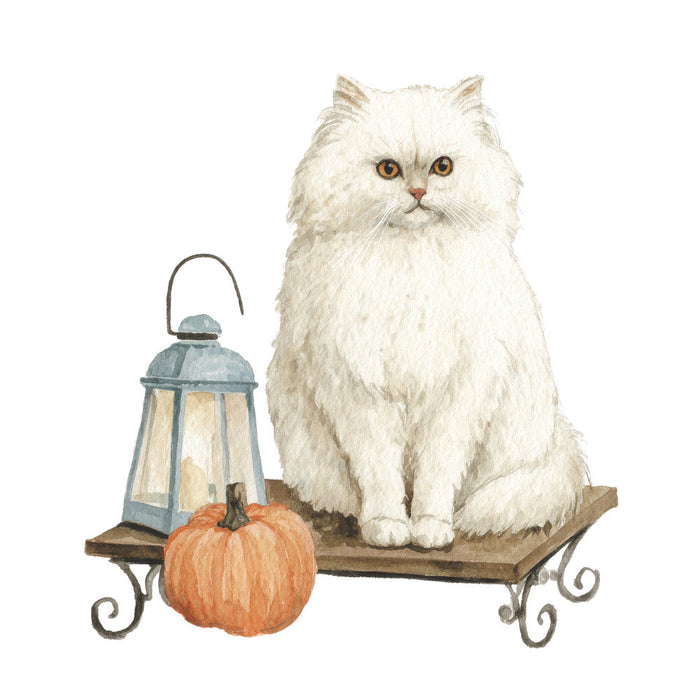 Cozy Autumn Cats Fabric Panel 19