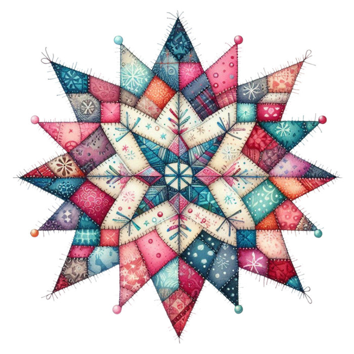 Patchwork Christmas Fabric Panel 8