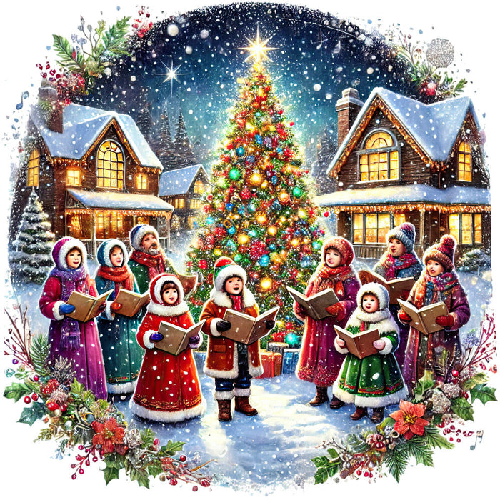 Christmas Villages Fabric Panel 77