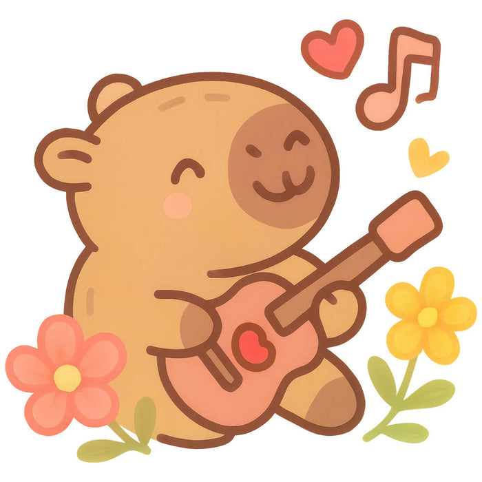 Cartoon Capybara Fabric Panel 10