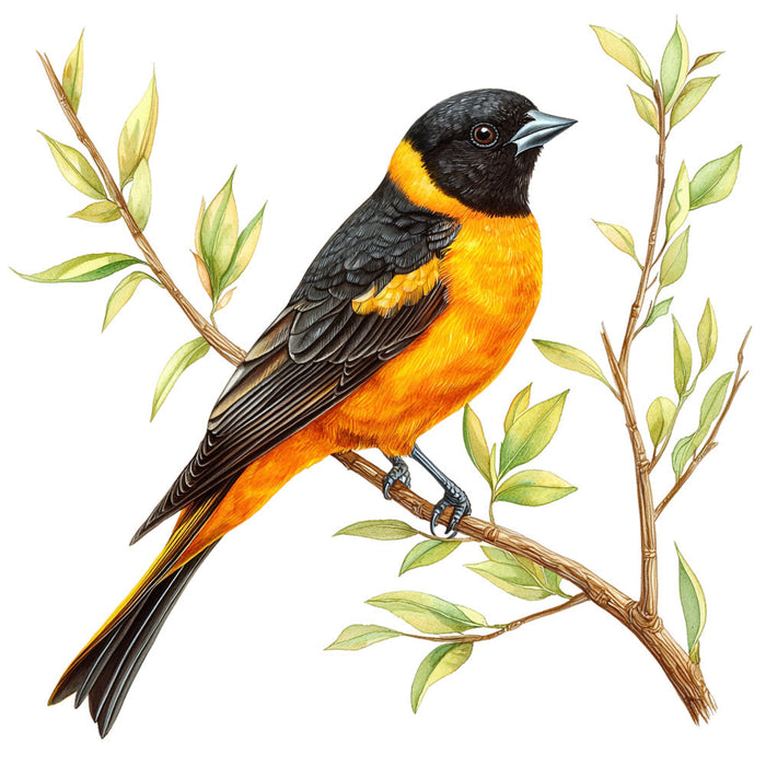 Baltimore Oriole Fabric Panel 18