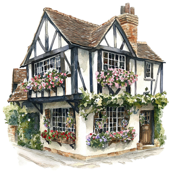English Countryside Fabric Panel 2