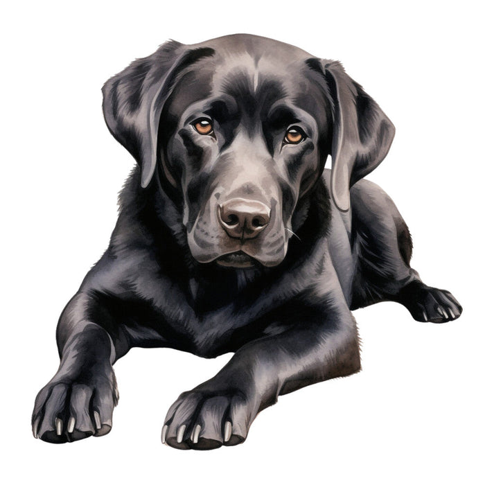 Watercolor Labrador Fabric Panel 25