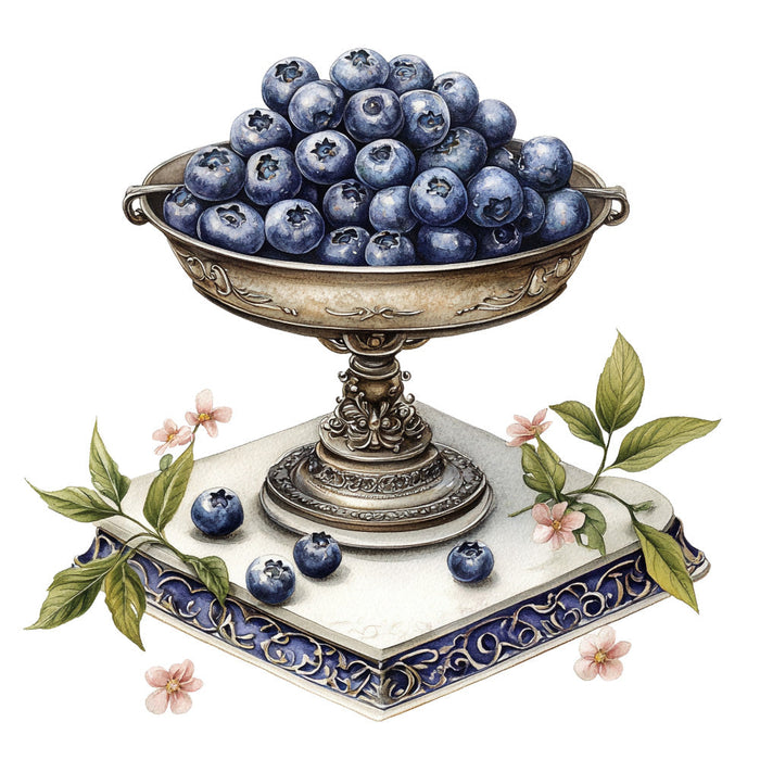 Blueberry Gardens Fabric Panel 8