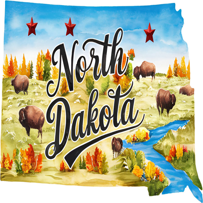 Classic US States Fabric Panel 17