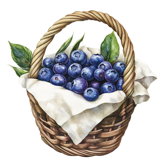 Blueberry Gardens Fabric Panel 30