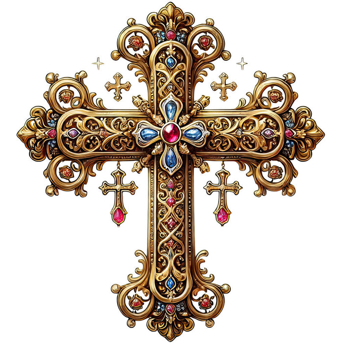 Various Crosses Fabric Panel 18