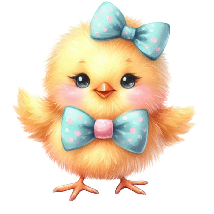 Pastel Chicks Fabric Panel 16