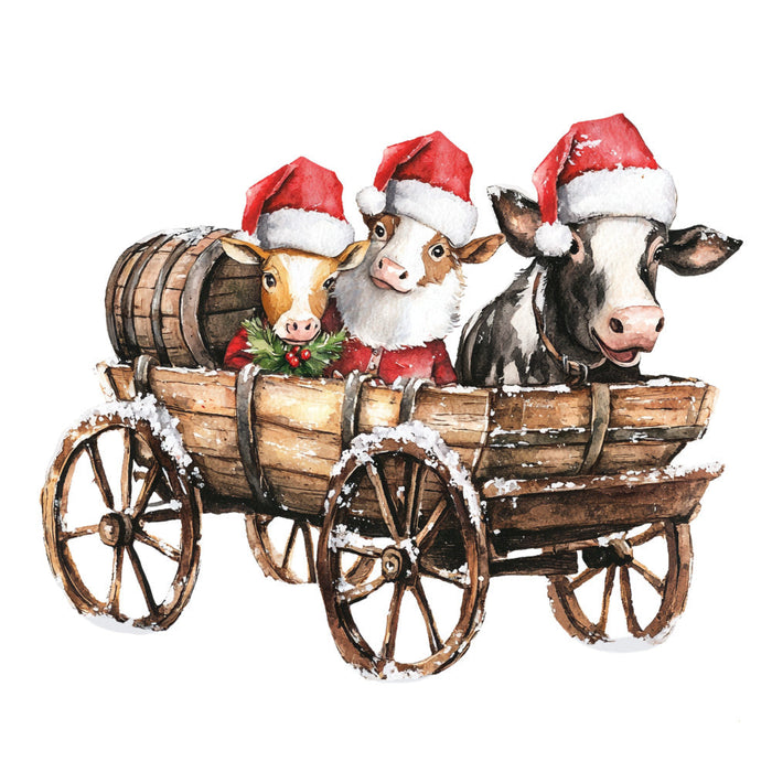Cowboy Christmas Fabric Panel 24