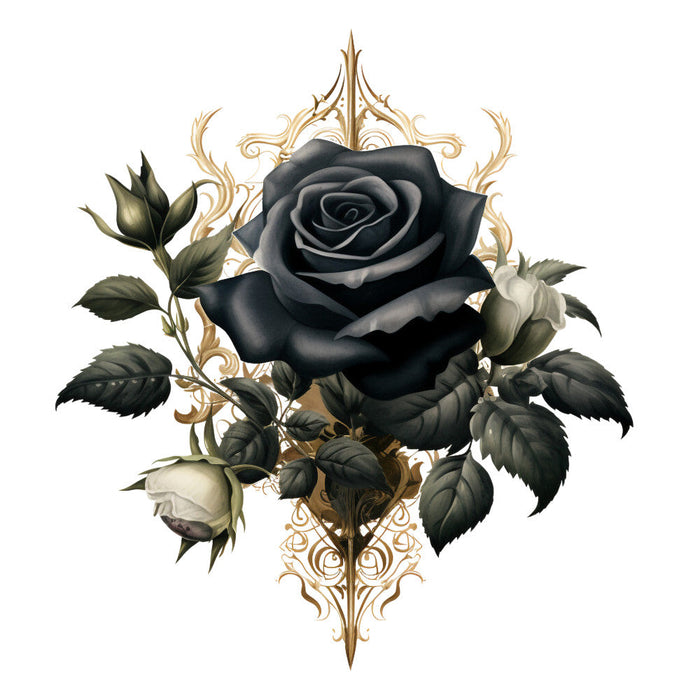 Gothic Floral Fabric Panel 15