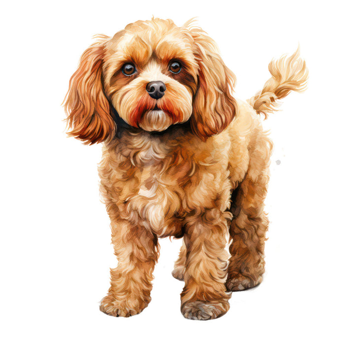 Cute Cavapoos Fabric Panel 69