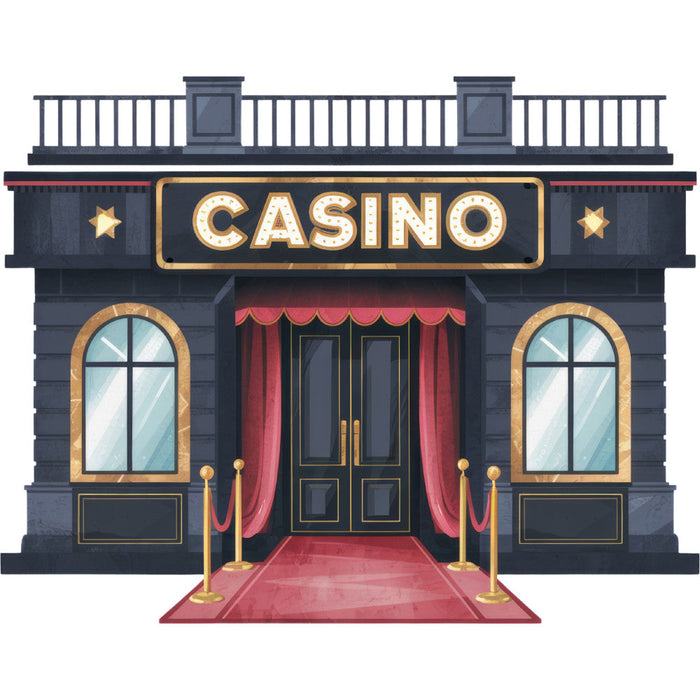 Watercolor Casino Fabric Panel 49
