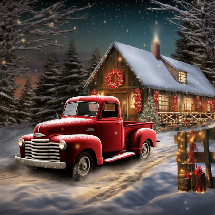 A Country Christmas Fabric Panel 64