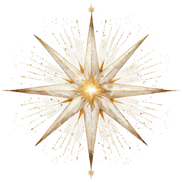 Gold Nativity Fabric Panel 3