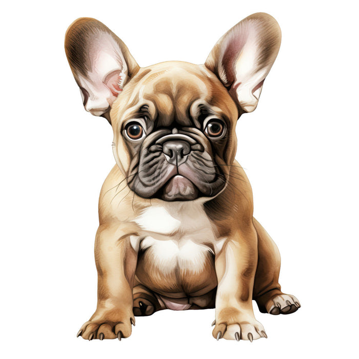 Watercolor Dogs Fabric Panel 20