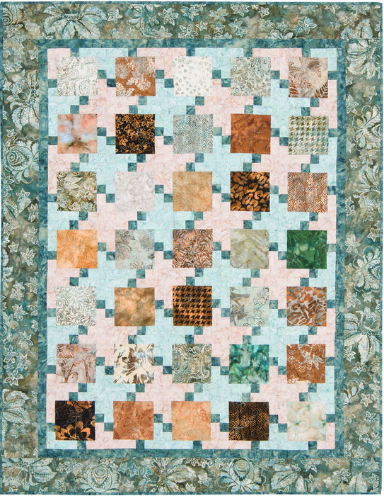 Pixelated quilt pattern