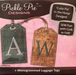 Pickle Pie Monogrammed Luggage Tags CD