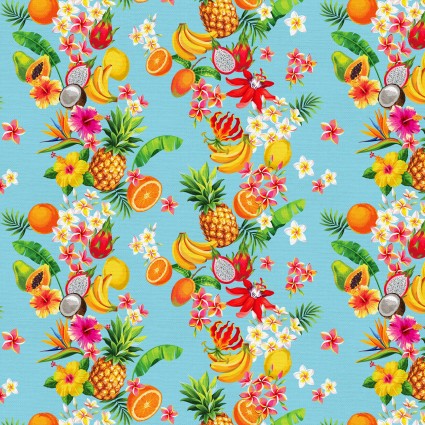 PBS Tropicana Tropical Stripes Baby Blue