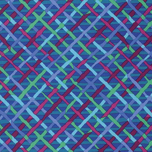 FS Kaffe Fassett Collective Fall 2015 Mad Plaid Cobalt