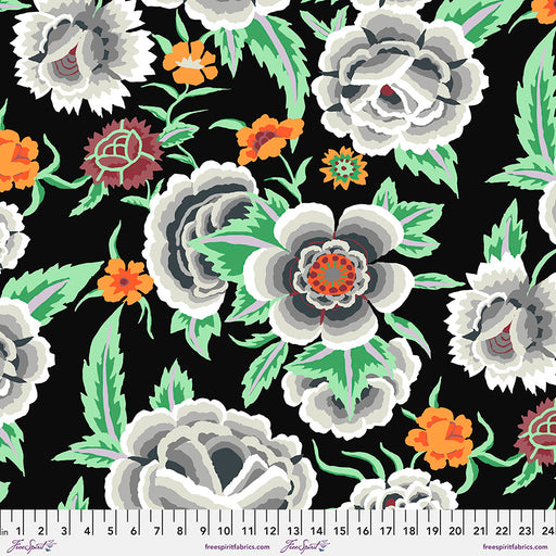 FS Embroidered Shawl - Black 