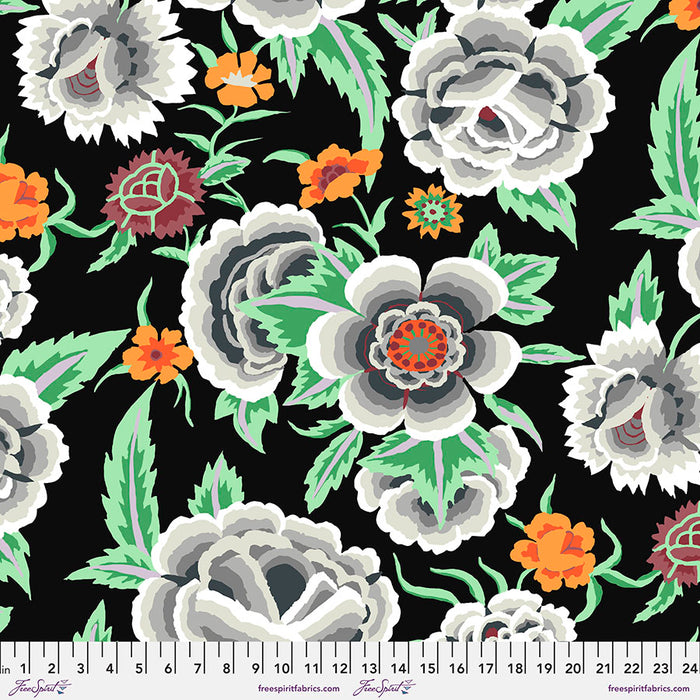 FS Embroidered Shawl - Black 