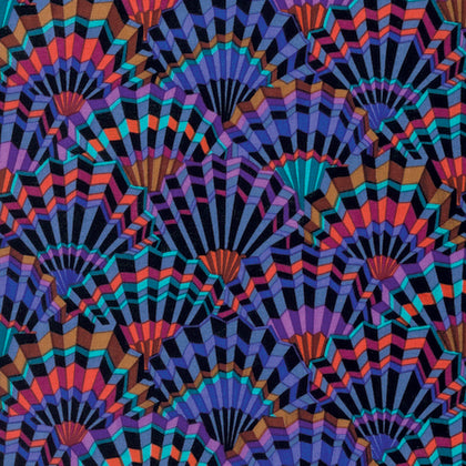 FS Kaffe Fassett Collective Stash Paper Fans Black