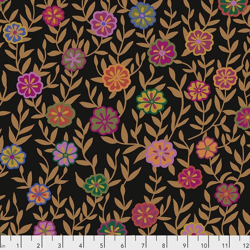 FS Kaffe Fassett Busy Lizzy-Black