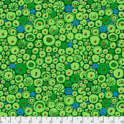 FS Kaffe Fassett February 2021 Button Mosaic Green