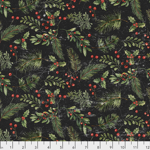 FS Yuletide Festive Greens Black